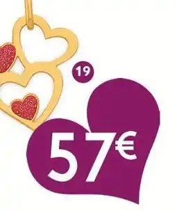 E.Leclerc Pendentif laque, or jaune 0,43 g offre