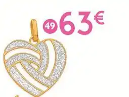 E.Leclerc Pendentif laque, or jaune 0,48 g offre