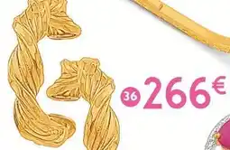 E.Leclerc Créoles torsadées, or jaune 2,35 g offre