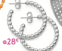 E.Leclerc Créoles en argent rhodié offre