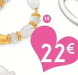 E.Leclerc Boucles en argent doré et nacres offre