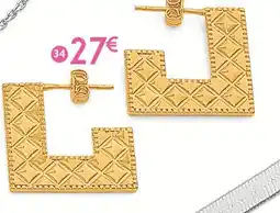 E.Leclerc boucles en plaqué or offre