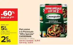 Cora x Carrefour CASSEGRAIN Plat cuisiné à la Provençale "Offre Spéciale" offre
