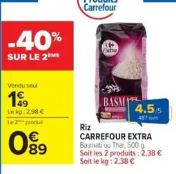 Cora x Carrefour CARREFOUR EXTRA Riz offre