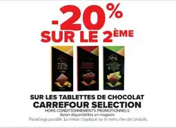 Cora x Carrefour Sur les tablettes de chocolat carrefour selection offre