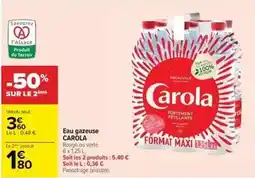 Cora x Carrefour Carola - eau gazeuse offre