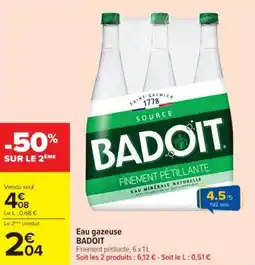 Cora x Carrefour BADOIT Eau gazeuse offre