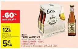 Cora x Carrefour TRIPEL KARMELIET Bière offre