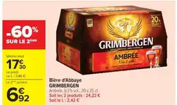Cora x Carrefour GRIMBERGEN Bière d'Abbaye offre