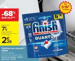 Cora x Carrefour FINISH Tablettes lave vaisselle offre