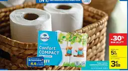 Cora x Carrefour CARREFOUR ESSENTIAL Papier toilette offre