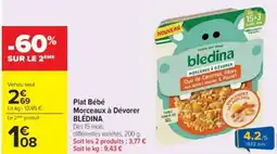 Cora x Carrefour BLÉDINA Plat Bébé Morceaux à Dévorer offre