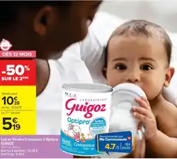 Cora x Carrefour ENGAGE Lait en Poudre Croissance 3 Optipro offre
