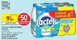 Intermarché Lait uht demi écrémé lactel offre