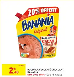 Intermarché Poudre chocolaté chocolat banania offre
