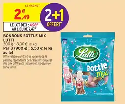 Intermarché Bonbons bottle mix lutti offre