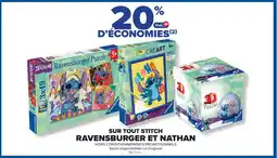 Cora x Carrefour Sur tout stitch ravensburger et nathan offre