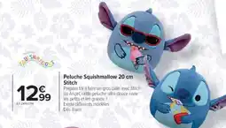 Cora x Carrefour Peluche Squishmallow 20 cm Stitch offre