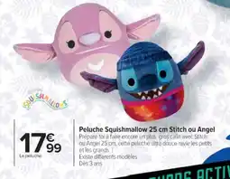 Cora x Carrefour SAU SHMALLOS Peluche Squishmallow 25 cm Stitch ou Angel offre