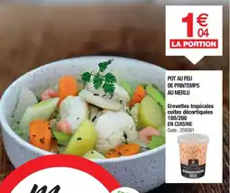 Promocash Crevettes tropicales cuites décortiquées 100/200 offre