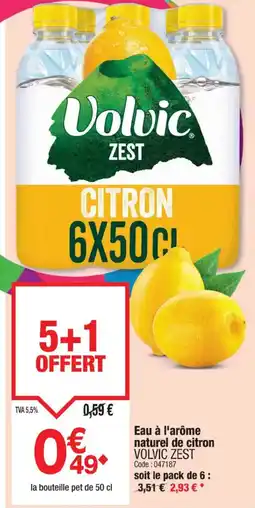 Promocash VOLVIC ZEST Eau à l'arôme naturel de citron offre