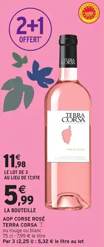 Intermarché Aop corse rosé terra corsa offre