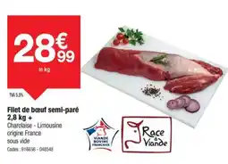 Promocash Filet de bœuf semi-paré offre