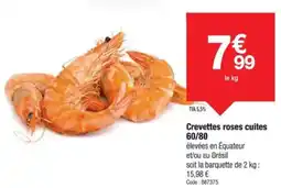 Promocash Crevettes roses cuites offre