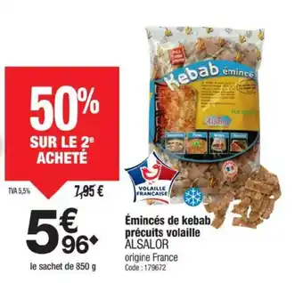 Promocash ALSALOR Émincés de kebab précuits volaille offre