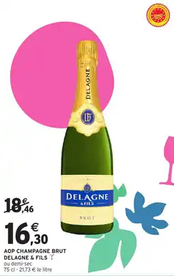 Intermarché Aop champagne brut delagne & fils offre