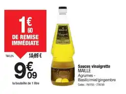 Promocash MAILLE Sauces vinaigrette offre