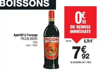 Promocash PICON BIÈRE Apéritif à l'orange offre
