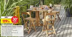 Intermarché Ensemble repas compact en bois offre