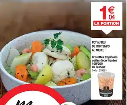 Promocash En CUISINE Crevettes tropicales cuites décortiquées 100/200 offre