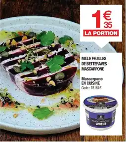 Promocash EN CUISINE Mascarpone offre