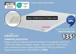 JYSK DREAMZONE Surmatelas kvisten offre
