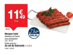 Promocash HALAL Merguez offre