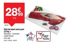 Promocash Filet de bœuf semi-paré offre
