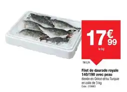 Promocash Filet de daurade royale 140/190 avec peau offre