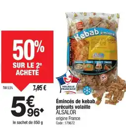 Promocash ALSALOR Émincés de kebab précuits volaille offre