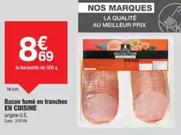 Promocash EN CUISINE Bacon fumé en tranches offre