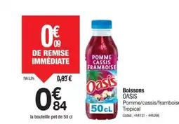 Promocash OASIS Boissons offre