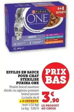 U Express Purina - effiles en sauce pour chat sterilise one offre