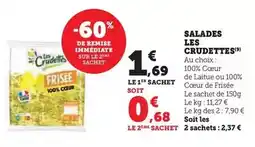 Hyper U Les crudettes - salades offre