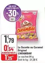 G20 Carambar - la sucette au caramel original offre