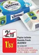 G20 Kleenex - papier toilette humide fresh offre