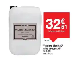Promocash SPADO Vinaigre blanc 20° ultra concentré offre