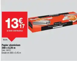 Promocash Papier aluminium 200 x 0,29 m offre