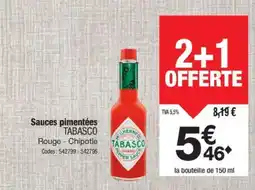 Promocash TABASCO Sauces pimentées offre
