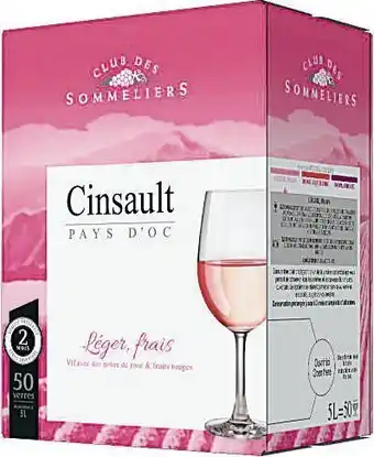 Casino Supermarchés IGP Pays d’Oc Cinsault rosé offre